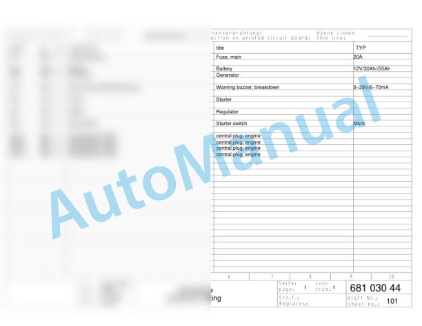 Bomag BPR 30-38 D-3 Reversible Vibratory Plates Electric Schematics Diagram 101680471132 - 101680471279-3