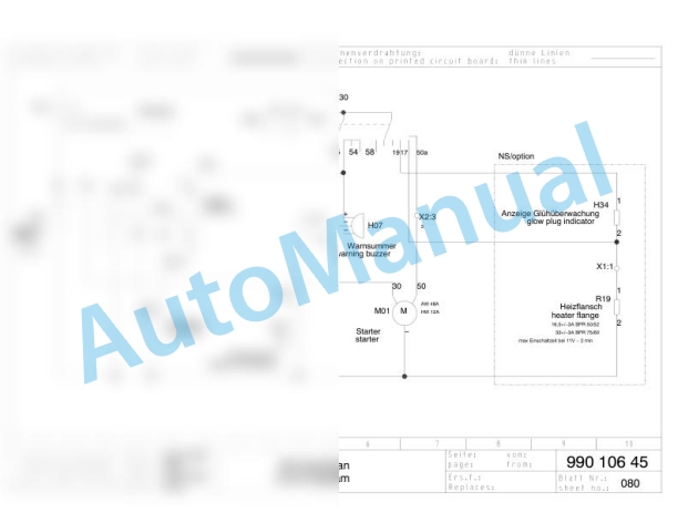 Bomag BPR 50-52 D-3 Reversible Vibratory Plates Electric Schematics Diagram 101690271283 - 101690272980-2