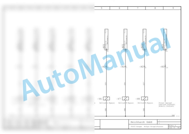 Bomag BS 16000 PROFI Accessory Equipment Electric, Hydraulic Schematics Diagram 101910821001 - 101910821003-3