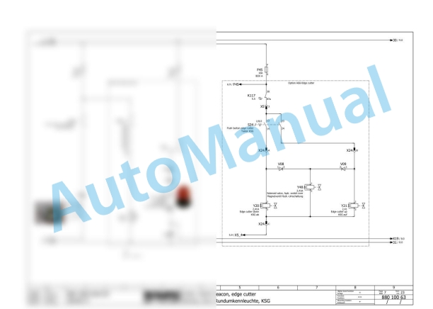 Bomag BW 100 AC-4 Combination Rollers Electric, Hydraulic Schematics Diagram 101880171001 - 101880171105-3