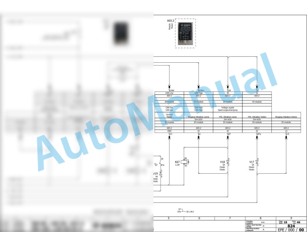 Bomag BW 100 ACM-5 Combination Rollers Electric, Hydraulic Schematics Diagram 101462131001 - 101462139999-3
