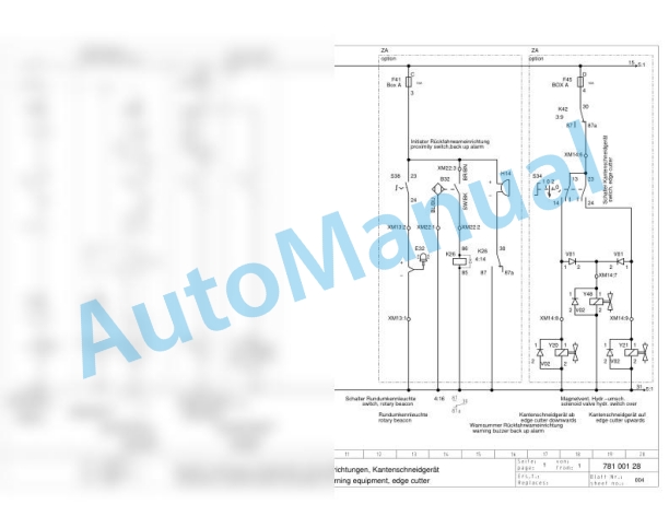 Bomag BW 100 AD-3 Tandem Vibratory Rollers Electric, Hydraulic Schematics Diagram 101150514012 - 101150515387-2