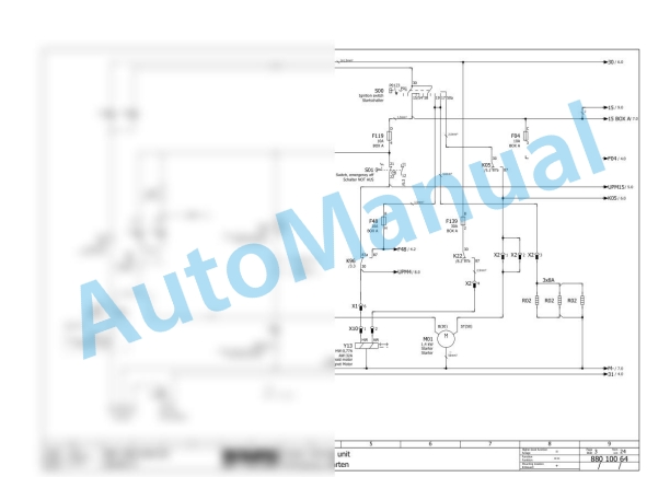 Bomag BW 100 AD-4 Tandem Vibratory Rollers Electric, Hydraulic Schematics Diagram 101880061001 - 101880061483-3