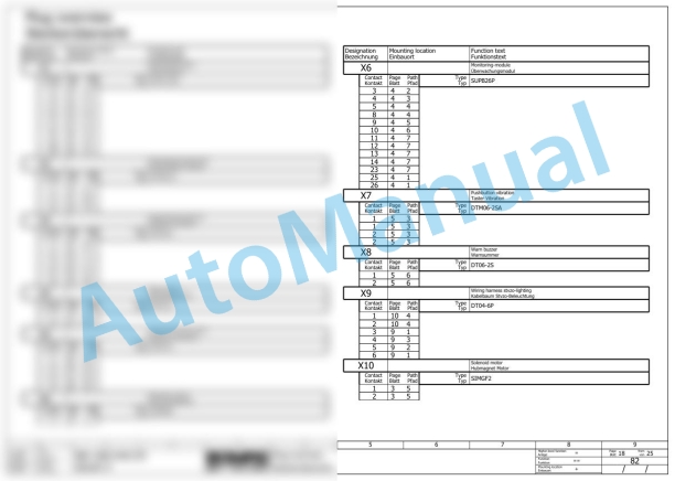 Bomag BW 100 AD-4 Tandem Vibratory Rollers Electric, Hydraulic Schematics Diagram 861880251001 - 861880251208-3
