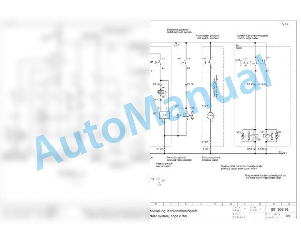 Bomag BW 100 ADM-2 Tandem Vibratory Rollers Electric, Hydraulic Schematics Diagram 101460621304 - 101460623302-2