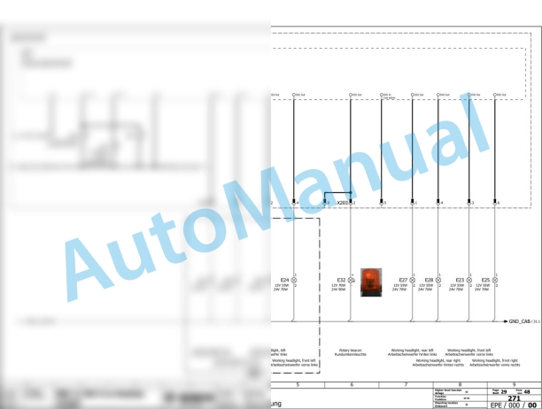 Bomag BW 11 RH-5 Rubber Tyred Rollers Electric, Hydraulic Schematics Diagram 101538711001 - 101538711017-2