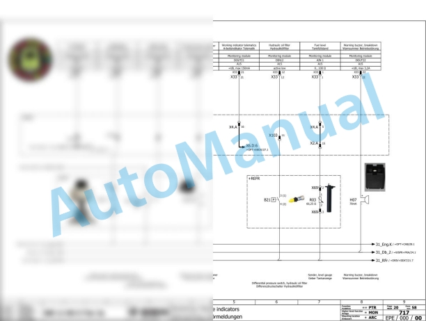 Bomag BW 11 RH-5 Rubber Tyred Rollers Electric, Hydraulic Schematics Diagram 101538751001 - 101538759999-3