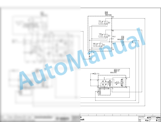 Bomag BW 11 RH-5 Rubber Tyred Rollers Electric, Hydraulic Schematics Diagram 101538761001 - 101538769999-2