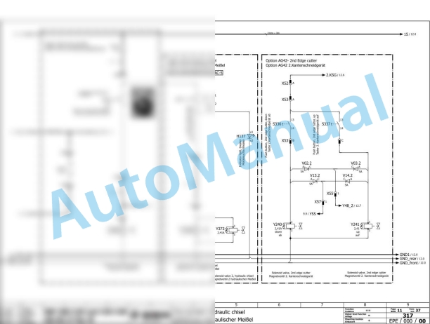 Bomag BW 120 AC-5 Combination Rollers Electric, Hydraulic Schematics Diagram 101880351001 - 101880359999-2
