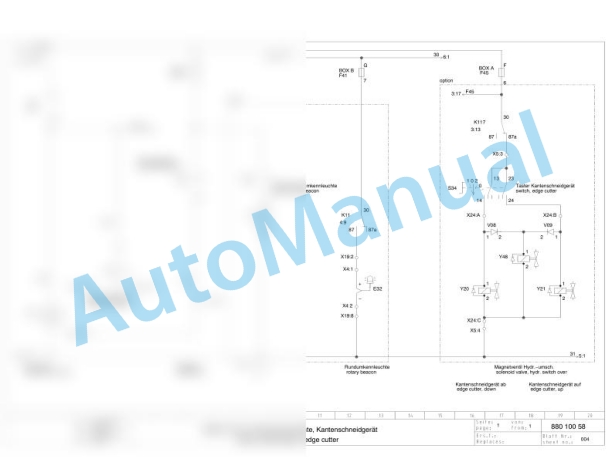 Bomag BW 120 AD-4 Tandem Vibratory Rollers Electric, Hydraulic Schematics Diagram 101880081001 - 101880089999-2