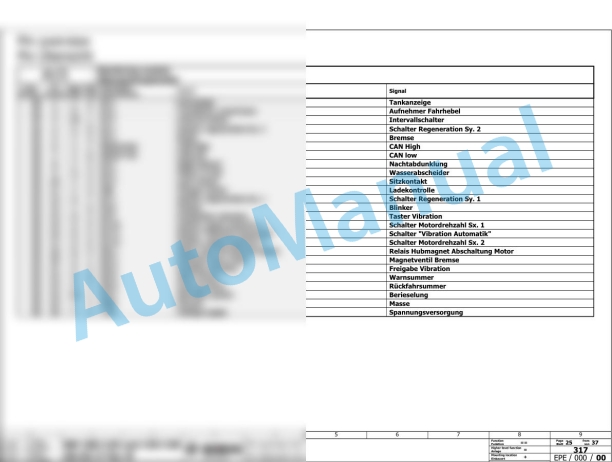 Bomag BW 120 AD-5 Tandem Vibratory Rollers Electric, Hydraulic Schematics Diagram 101880331001 - 101880339999-2