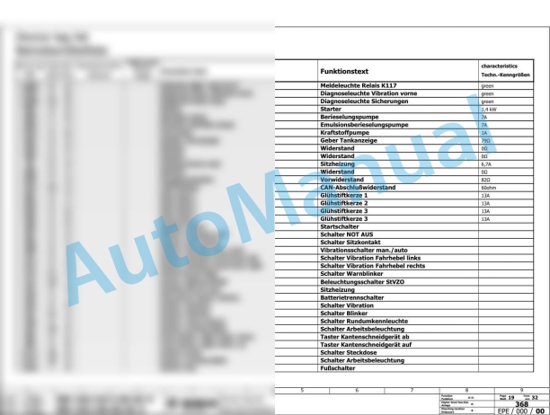 Bomag BW 120 AD-5 Tandem Vibratory Rollers Electric, Hydraulic Schematics Diagram 861880421001 - 861880429999-3