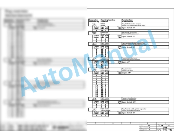 Bomag BW 120 AD-5 Tandem Vibratory Rollers Electric, Hydraulic Schematics Diagram 861880631001 - 861880631084-3