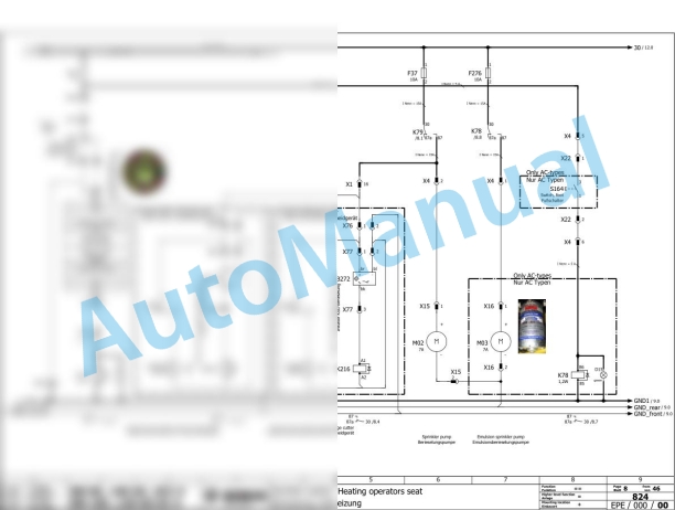 Bomag BW 120 AD-5 Tandem Vibratory Rollers Electric Schematics Diagram 961880422467 - 961880429999-2
