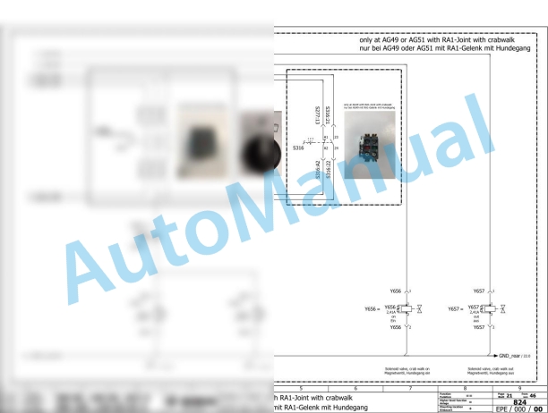 Bomag BW 120 AD-5 Tandem Vibratory Rollers Electric Schematics Diagram 961880422467 - 961880429999-3