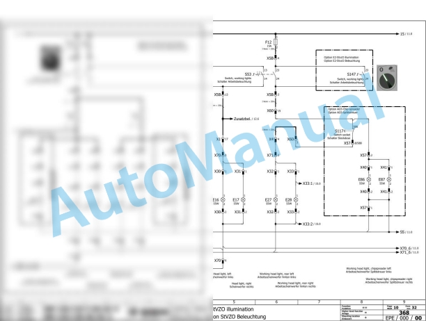 Bomag BW 120 SL-5 Tandem Vibratory Rollers Electric, Hydraulic Schematics Diagram 861880291001 - 861880291633-3