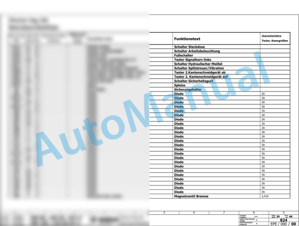 Bomag BW 120 SL-5 Tandem Vibratory Rollers Electric, Hydraulic Schematics Diagram 961880701001 - 961880709999-3