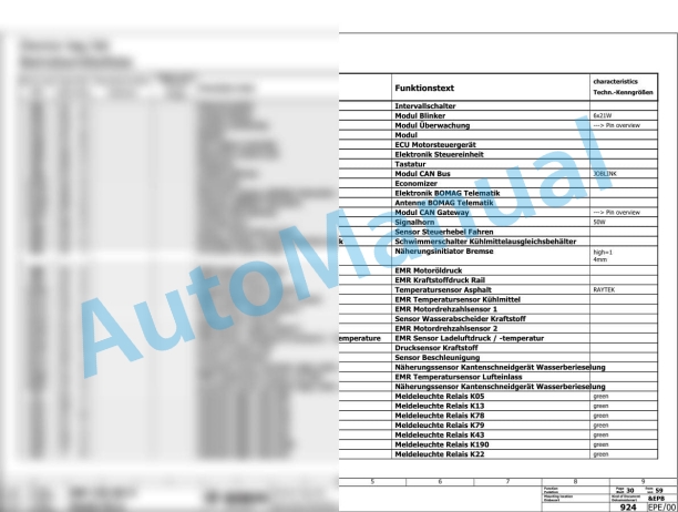 Bomag BW 120 SL-5 Tandem Vibratory Rollers Electric Schematics Diagram 101880801001 - 101880809999-2