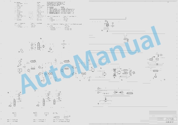 Bomag BW 124 DH-3 Single Drum Vibratory Rollers Electric, Hydraulic Schematics Diagram 101581251003 - 101581259999