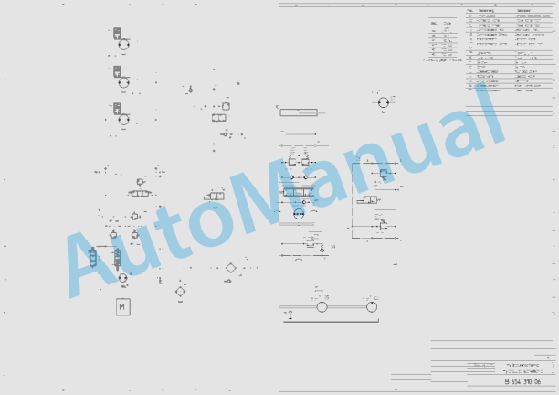 Bomag BW 125 ACH Combination Rollers Electric, Hydraulic Schematics Diagram 101170311028 - 101170311040