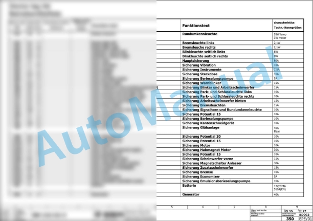 Bomag BW 131 ACW-5 Combination Rollers Electric, Hydraulic Schematics Diagram 861750251001 - 861750251420-2