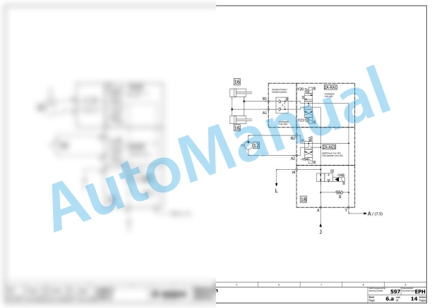 Bomag BW 135 AD-5 Tandem Vibratory Rollers Electric, Hydraulic Schematics Diagram 101650481001 - 101650489999-3