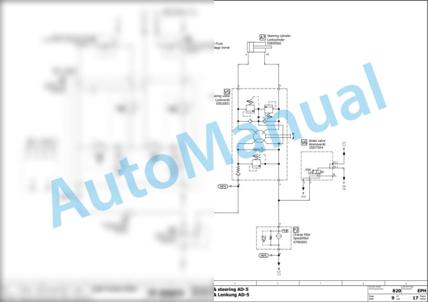 Bomag BW 138 AC-5 Combination Rollers Electric, Hydraulic Schematics Diagram 101650471001 - 101650479999-2