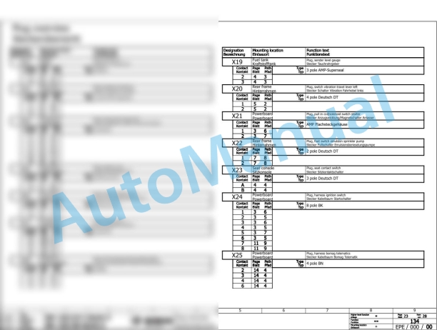 Bomag BW 138 AD-5 Tandem Vibratory Rollers Electric, Hydraulic Schematics Diagram 101650331001 - 101650331058-2
