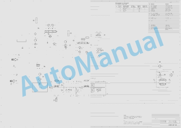 Bomag BW 141 AD-2 Tandem Vibratory Rollers Electric, Hydraulic Schematics Diagram 101490051141 - 101490059999
