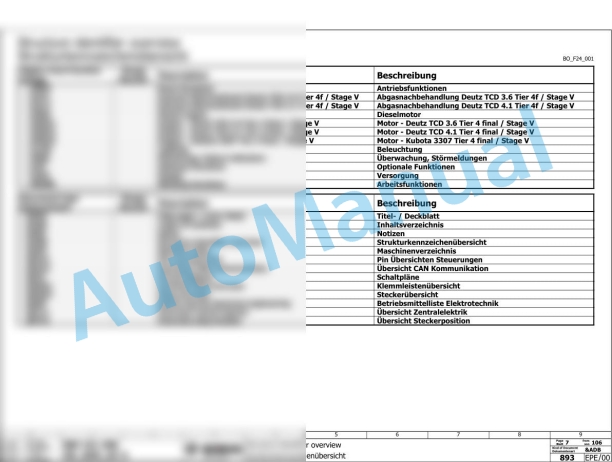 Bomag BW 141 AD-5 Tandem Vibratory Rollers Electric, Hydraulic Schematics Diagram 101921651001 - 101921659999-3