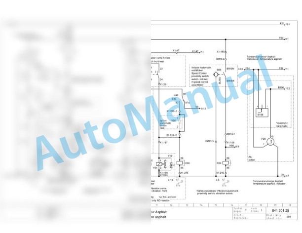 Bomag BW 144 AD-2 Tandem Vibratory Rollers Electric, Hydraulic Schematics Diagram 101810021094 - 101810029999-3