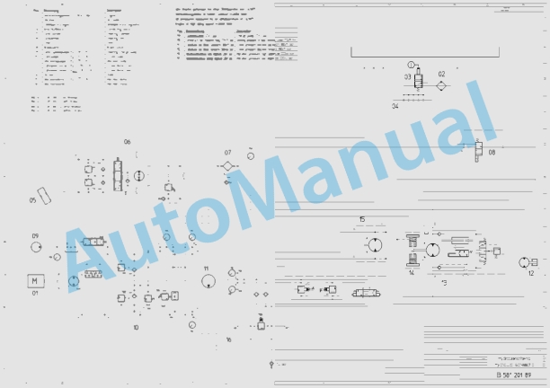 Bomag BW 145 D-3 Single Drum Vibratory Rollers Electric, Hydraulic Schematics Diagram 101581241020 - 101581241042