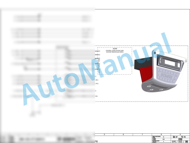 Bomag BW 145 D-5 Single Drum Vibratory Rollers Electric, Hydraulic Schematics Diagram 101586001001 - 101586001121-2