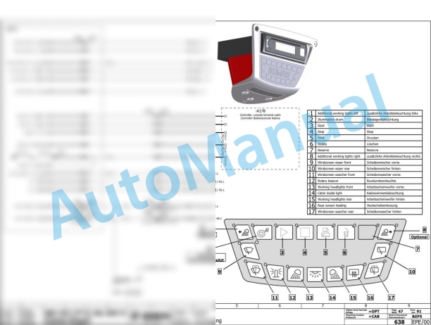 Bomag BW 145 D-5 Single Drum Vibratory Rollers Electric, Hydraulic Schematics Diagram 101587051001 - 101587059999-2