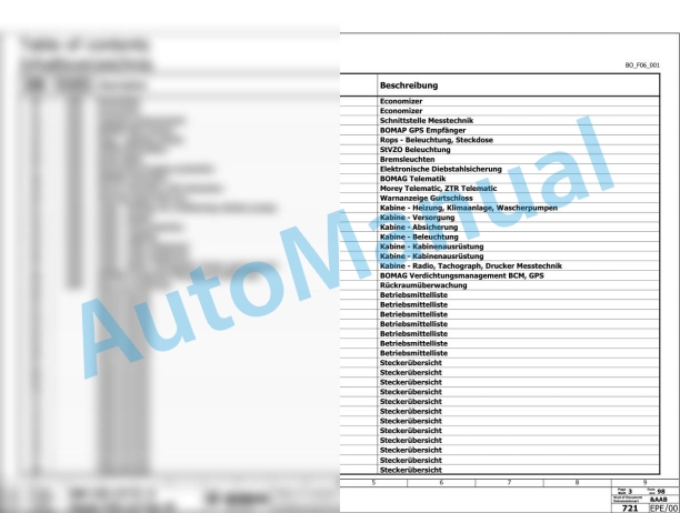 Bomag BW 145 D-5 Single Drum Vibratory Rollers Electric, Hydraulic Schematics Diagram 101587281001 - 101587289999-3