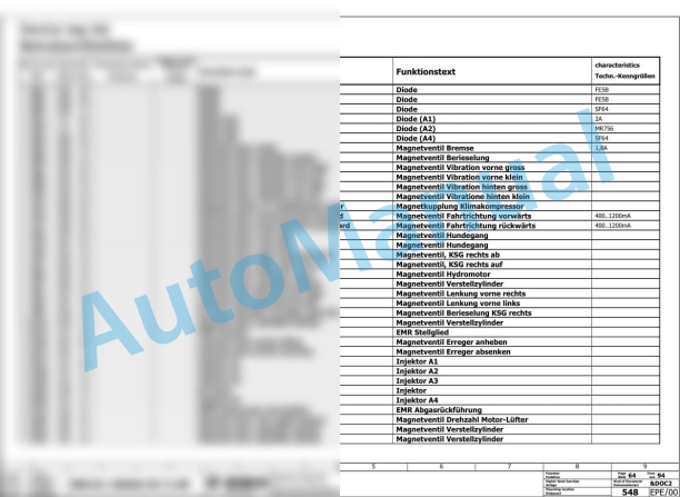 Bomag BW 151 AD-5 AM Tandem Vibratory Rollers Electric, Hydraulic Schematics Diagram 101921631001 - 101921639999-3