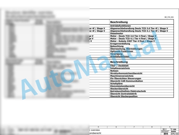 Bomag BW 151 AD-5 AM Tandem Vibratory Rollers Electric, Hydraulic Schematics Diagram 101921681001 - 101921689999-2