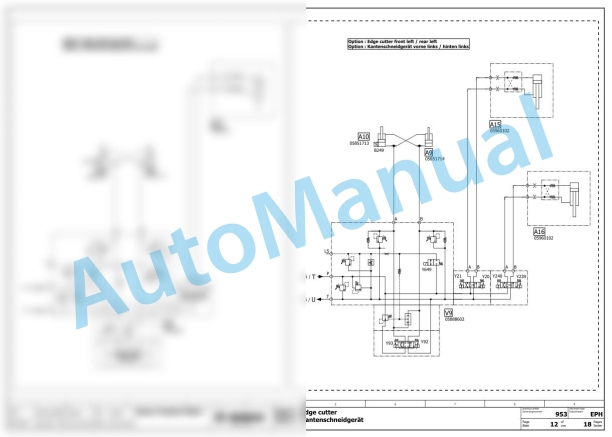 Bomag BW 154 ACP-5 AM Combination Rollers Electric, Hydraulic Schematics Diagram 101871121001 - 101871129999-3