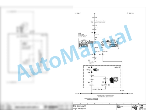 Bomag BW 154 AP-4v Tandem Vibratory Rollers Electric, Hydraulic Schematics Diagram 101870851001 - 101870859999-3