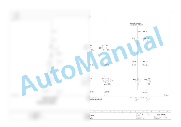 Bomag BW 161 AC-4 Combination Rollers Electric, Hydraulic Schematics Diagram 961920921001 - 961920929999-2