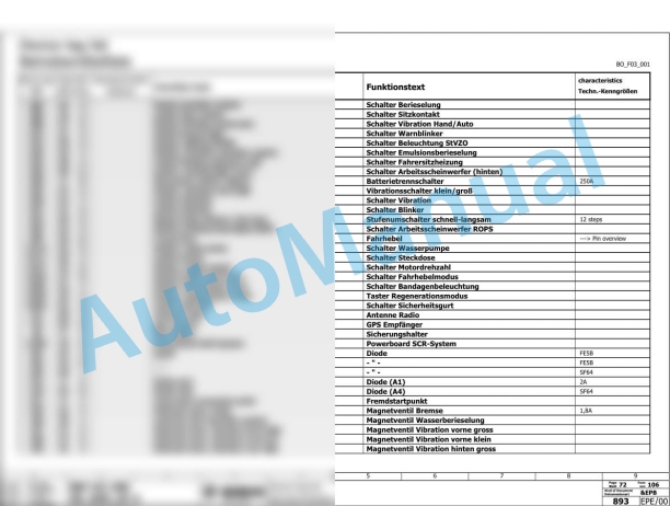 Bomag BW 161 AC-5 TIER 4 Stage V Combination Rollers Electric, Hydraulic Schematics Diagram 101921901001 - 101921909999-3