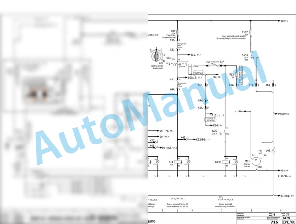 Bomag BW 161 AC-50 Combination Rollers Electric, Hydraulic Schematics Diagram 101921171001 - 101921179999-3