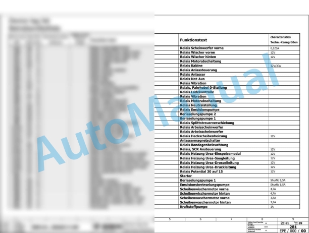 Bomag BW 161 AD-5 AM Tandem Vibratory Rollers Electric, Hydraulic Schematics Diagram 101921131001 - 101921131005-3