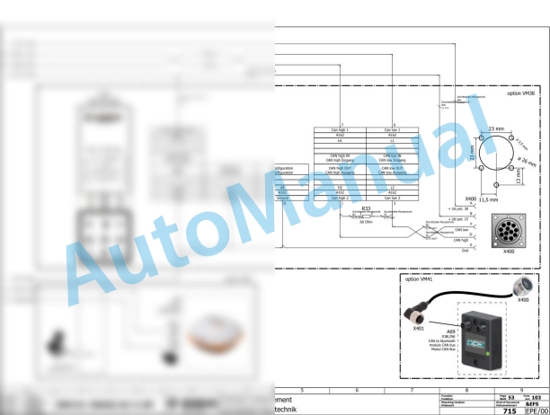 Bomag BW 161 AD-5 AM Tandem Vibratory Rollers Electric, Hydraulic Schematics Diagram 101921731001 - 101921739999-2