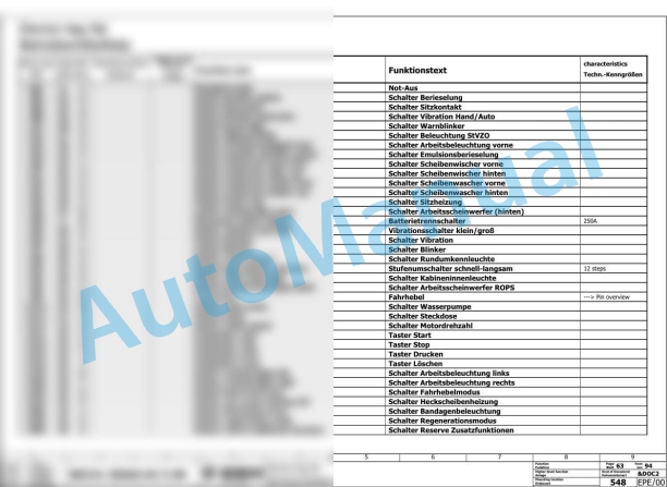 Bomag BW 161 AD-5 AM Tandem Vibratory Rollers Electric Schematics Diagram 101921531001 - 101921539999-3