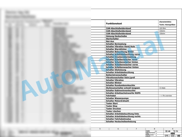 Bomag BW 161 AD-50 Tandem Vibratory Rollers Electric, Hydraulic Schematics Diagram 101921181002 - 101921189999-2