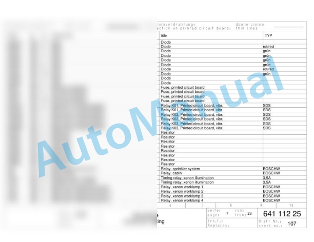 Bomag BW 164 AD-2 Tandem Vibratory Rollers Electric, Hydraulic Schematics Diagram 101640341011 - 101640341014-2