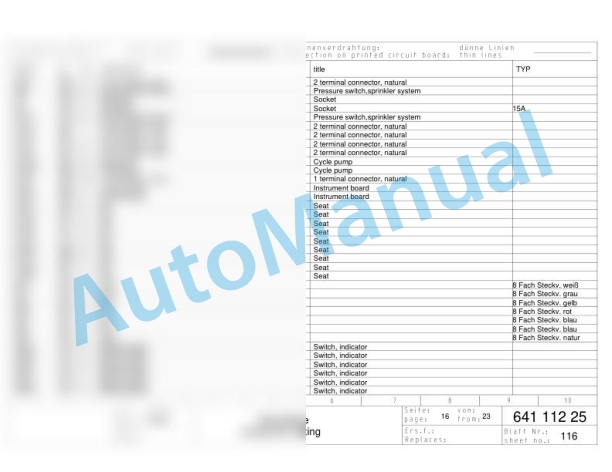 Bomag BW 164 AD-2 Tandem Vibratory Rollers Electric, Hydraulic Schematics Diagram 101640341011 - 101640341014-3