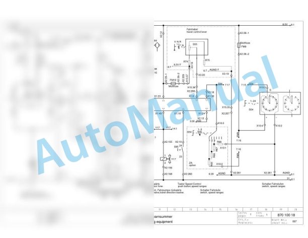 Bomag BW 170 AD AM Tandem Vibratory Rollers Electric, Hydraulic Schematics Diagram 101870111003 - 101870111033-2