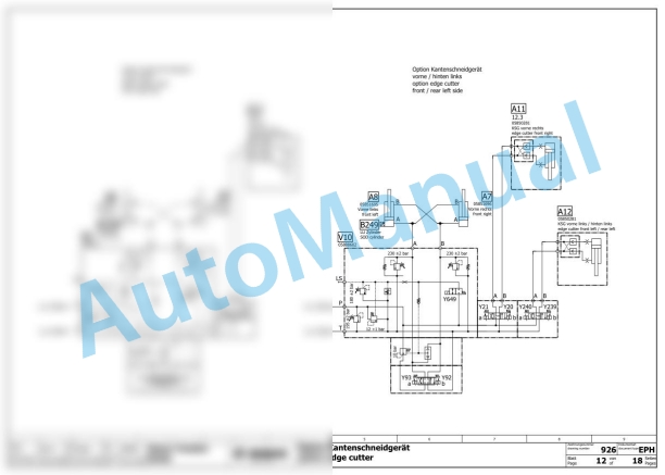 Bomag BW 174 AC-5 AM Combination Rollers Electric, Hydraulic Schematics Diagram 101871221001 - 101871229999-3
